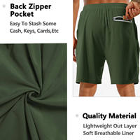 Shorts décontractés pour hommes, personnalisables avec logo, couleur unie, séchage rapide, respirants, confortables, anti-plis, taille élastique, pour la plage, vente en gros