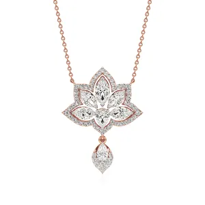 จี้เพชรรูปดอกบัวออเรเลีย - Product Image 1