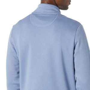 Haute qualité 100% coton polaire sweat-shirt de sécurité personnalisé quart Zip hommes décontracté demi-fermeture éclair sweat léger pour l'automne - Product Image 6