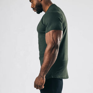 2026 Custom Logo Printing Solid Color Muscle <b>Fitted</b> <b>T</b> <b>Shirts</b> Casual Sports <b>Fitted</b> Breathable Quick Dry Men's Gym <b>T</b>-<b>Shirt</b> - Product Image 6