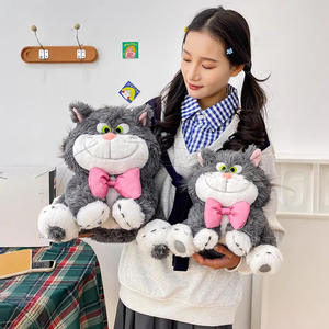 Peluche de Gato <span class=keywords><strong>Lucifer</strong></span> con Corbata de Moño - Adorable Muñeco de Peluche de <span class=keywords><strong>Diablo</strong></span>, Gatitos Enojados, Regalos al por Mayor, Muñeco para Máquina de Garras - Product Image 4