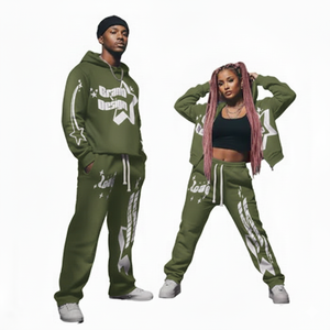 Vêtements de survêtement unisexes de style hip-hop, fabriqués en coton délavé au soleil, à taille haute, surdimensionnés, avec fermeture éclair, fabriqués en usine, vente en gros, OEM - Product Image 6