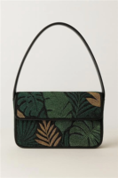 Sac à bandoulière personnalisable MULTI CRAFT avec broderie, perles et impression typographique, thème animaux exotiques (oiseaux, singes, jungle)