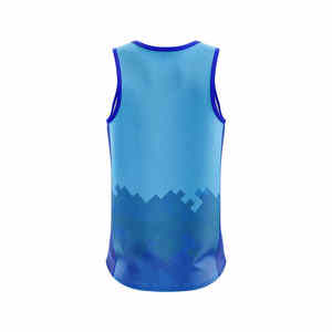 Débardeur pour homme sans manches, respirant, pour la salle de sport, le fitness, l'entraînement, impression par transfert thermique personnalisée, tricot, style streetwear, prix bas - Product Image 2