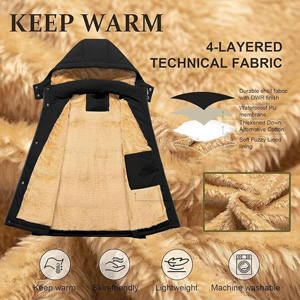 Gilet matelassé tissé personnalisé pour femme 2025/2026, à fermeture éclair frontale, couleur unie, respirant, séchage rapide, chaud, col roulé, hiver - Product Image 3