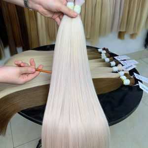 Venta al por mayor de alta calidad cutícula alineada 100% virgen vietnamita bebé extensiones de cabello mejor precio a granel de cabello humano - Product Image 1