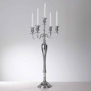 Latest Design Metal/Crystal <b>Candelabra</b> for Wedding Party & Event Decoration Nickle Plated Aluminium <b>Candelabra</b> - Product Image 4