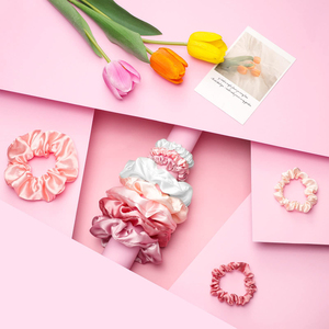 Haute qualité queue de cheval chouchous élastique surdimensionné soie Satin cheveux cravate accessoires haute qualité gros cheveux chouchous - Product Image 2