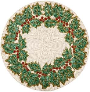 Sets de table de mariage luxueux, vintage, brodés, perlés, couleur unie, écologiques, durables, faits à la main, décoration de la maison et de la cuisine - Product Image 6