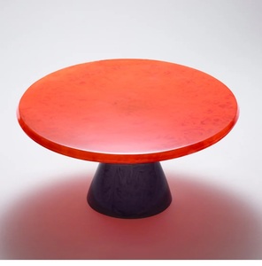 แท่นวางเค้กเรซินทรงกลมแบบทำด้วยมือพร้อมรูปร่างสีตามสั่ง - Product Image 2