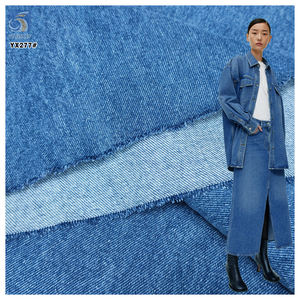 <span class=keywords><strong>Tissu</strong></span> denim YX277 de bonne qualité, 460 g/m², 100 % coton, 7*7, bleu foncé, tissé, <span class=keywords><strong>délavé</strong></span> - Product Image 1