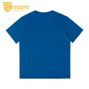 T-shirt super lourd 100% coton Tessuto pour hommes et femmes T-shirt vierge de haute qualité imprimé sur mesure - Product Image 3