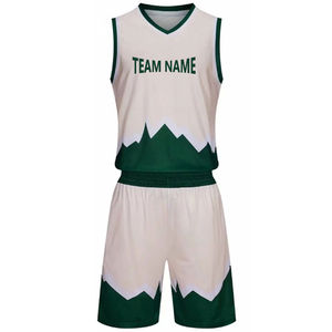 Uniforme de basket-ball personnalisé pour hommes, short respirant, sublimé, design brodé grande taille - Product Image 2