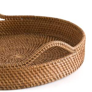 Meilleure qualité Alibaba Top Seller plateau en rotin gros maison et cuisine organisateur plateau fabriqué en Inde - Product Image 1