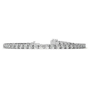 Bracelet tennis en or blanc/jaune 14K avec diamants de laboratoire 6,5 CTW certifiés AGI, taille brillant, bijoux de mariage pour femme, serti en canal - Product Image 4