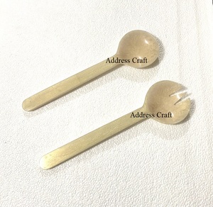 Cuchara y tenedor para servir ensalada de resina elegante con remolino blanco Juego de servidor de ensalada de resina de Estilo Vintage Utensilios de cocina Cubiertos de cena - Product Image 4
