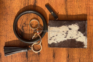 Nouvel arrivage de porte-cartes en cuir de vachette véritable Pochette élégante Portefeuille Sac à main en cuir de style occidental Pochette unisexe Pochette à monnaie - Product Image 2