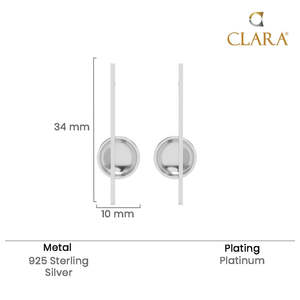 Compre Pendientes de Plata de Ley 925 de Primera Calidad para Mujer, con Oro, Zafiro, Circonita y Perla, Modernos, para Compromiso, Boda, Aniversario, Regalo de Fiesta - Product Image 5