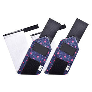Logo personnalisé Respirant Élastique Polyester Poignet Soutien Wrap Adulte Haltérophilie Gym Fitness Réglage - Product Image 2