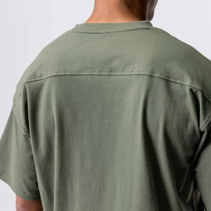 เสื้อยืดโอเวอร์ไซส์คุณภาพสูง ผ้าฝ้าย 100% ทรงหลวม สไตล์สตรีทแวร์ ระบายอากาศ แห้งเร็ว ไซส์พลัส สำหรับผู้ชาย ใส่สบายๆ - Product Image 3