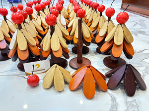 Sous-verre en bois d'acacia, dessous de plat pour cuisine, pour assiette, tasse, pot, Vietnam par 99 Gold Data - Ms Violet - Product Image 4