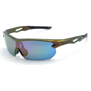 wholesale design competitive price full coverage sport sunglasses polarized metal sport sunglasses 2024 for men women