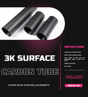 Blancs de queue de billard en fibre de carbone de haute qualité, queue préformée avec insert de joint en mousse, tube en fibre de carbone professionnel