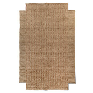 Handmade Large Area Contour Beige & <b>Brown</b> <b>Wool</b> Rug 9x12 Rectangle with Solid Striped Pattern for Home Hallway Use-Model Hwl-440 - Product Image 1