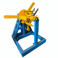Ligne de production de formage de bobines de tôles métalliques robustes 3T/5T/7T/10T/12T avec dérouleurs hydrauliques et moteur facile à utiliser