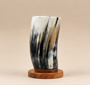 Handmade Viking Drinking Horn Glass Natural Buffalo Horn <b>Mug</b> Brass Rim Eco-Friendly Durable Norse Mythology Medieval Ale CRAFT - Product Image 6
