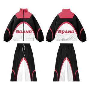 Chaqueta Deportiva Premium Cortavientos, Tejido de Poliéster de Alta Densidad 145 GSM, Acabado Liso, Paneles Curvos en Contraste, Logotipo Personalizado - Product Image 4