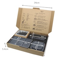 Barbecue portable moderne jetable Allnice avec gril sans fumée intégré, conception pliable pour une cuisson rapide et sécurisée