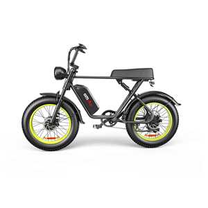 Emoko C91 Dual Motor Electric Road <b>Bike</b> with Comfortable <b>Fat</b> Tire and Black/Brown Seat for Commute - Product Image 2