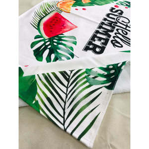 Serviette de plage de luxe personnalisée AS0450, imprimée, gaufrée, jacquard fantaisie, séchage rapide, coton turc, certifiée GRS, sac de luxe personnalisé - Product Image 2