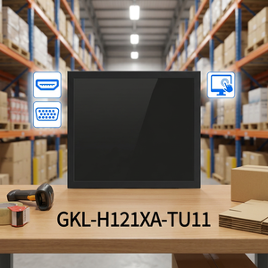 Monitor de 12.1 Pulgadas Resistente para Montaje en Rack, Monitor de Grado Industrial para Rack, Monitor OEM para Rack con Soportes de Montaje - Product Image 1