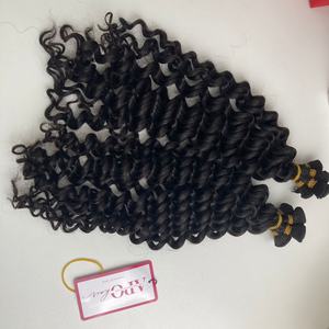 High Quality Machine Double Weft Double Drawn Remy Vietnamese <b>Hair</b> Natural Wave in Black Color - Product Image 5