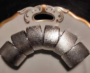 Ronds de serviette, ronds de serviette en rotin, ronds de serviette en osier, décor de table - Product Image 2