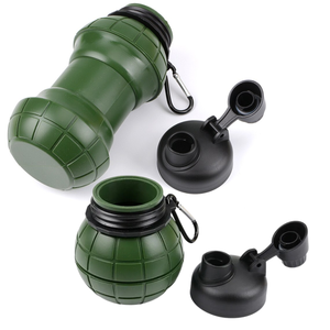 Bouteille d'eau de voyage en silicone pliable de 18 oz - Product Image 5