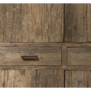 Meuble de rangement fermé robuste en bois massif, style rustique traditionnel, pour bar à domicile, salle de sport, salon, villa, hôpital, entrée - Product Image 2