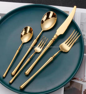 Classy Sleek Handle 5 piezas de acero inoxidable con acabado de espejo Juego de cubiertos Parte DE BODA Restaurante - Product Image 2