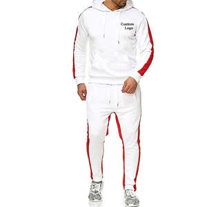 Conjunto de sudaderas con capucha y pantalones de chándal con lavado ácido apilados personalizados, chándal bordado desgastado de retazos acampanados de pierna ancha - Product Image 1