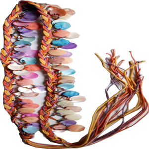 Cotton shell beaded <b>Belt</b> for Women Fashion Black Bag White Western OEM Logo Style Buckle <b>Fabric</b> Packing Pcs Color Eng - Product Image 1