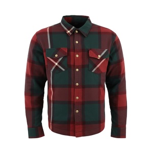 Camisa de Motociclismo para Hombre, de Aramida, Forrada con Kevlar, Protectora, de Franela Transpirable, Acolchada, para Turismo, Fabricante OEM - Product Image 1