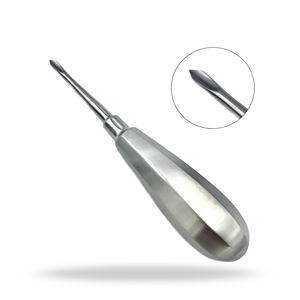 Élévateur à pointe d'aile manuel en acier inoxydable 4,4 mm, instrument chirurgical dentaire pour la luxation et l'élévation des dents des petits animaux, réutilisable - Product Image 1