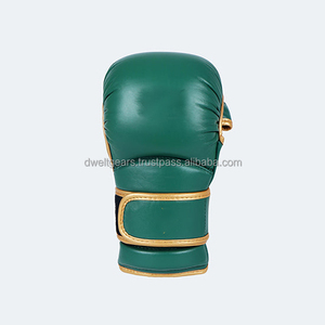 OEM MMA Sanda Boxing Shooter Gloves Genuine Leather PU Hook Loop Closure Training Sparring Gloves Custom Logo Factory Wholesale - Product Image 5