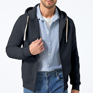 Sweat à capuche épais en coton imprimé 3D avec logo OEM Sweat-shirt oversize à fermeture éclair en éponge française pour hommes XL Street Wear Clothing Hoodies - Product Image 3