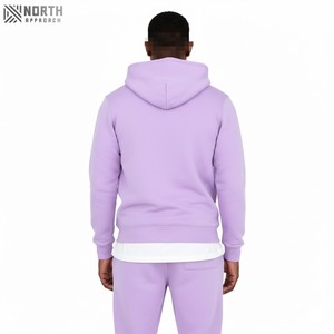 Unisex Vintage Hooded Sweat Suit Sun Faded <b>Distress</b> Patch Zip Hoodie Sweatpants Winter Casual Tracksuits Logo 2-piece Set 100% - Product Image 5