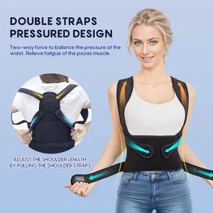 AMZ-Cinturón enderezador de espalda ajustable, corrector de postura para mujeres y hombres