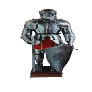 ימי הביניים אביר חליפת שריון Combat מלא גוף שריון ביש חליפת של שריון מתנה
