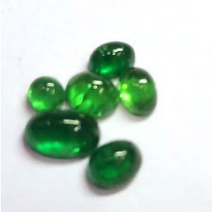 6ชิ้นของ tsavorite ธรรมชาติ5มิลลิเมตรถึง10มิลลิเมตรรูปไข่ Cabochon 11 CTS ชุด iroc ขายคุณภาพสูงพลอยสีเขียวเข้มหลวม CAB เรา $62 - Product Image 6
